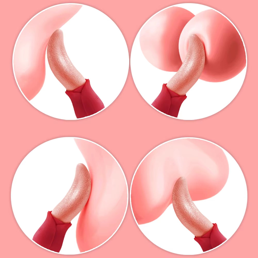 Powerful Tongue Licking Vibrator Adult Sex Toy for Women Female Masturbation Nipple Vagina Clitoris Stimulator G Spot Vibrators